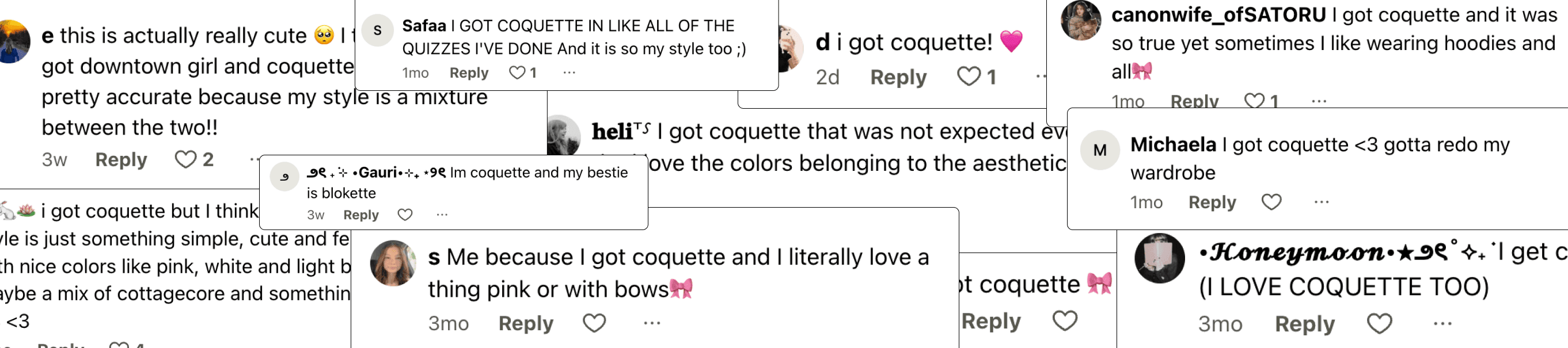 Coquette Comments