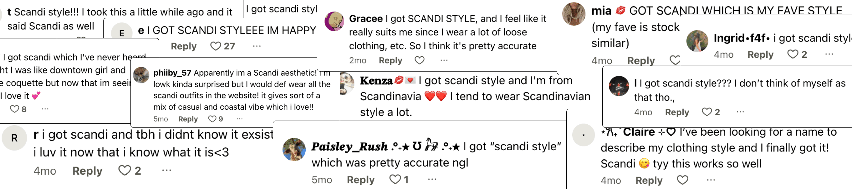 Scandi Style Comments
